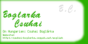 boglarka csuhai business card